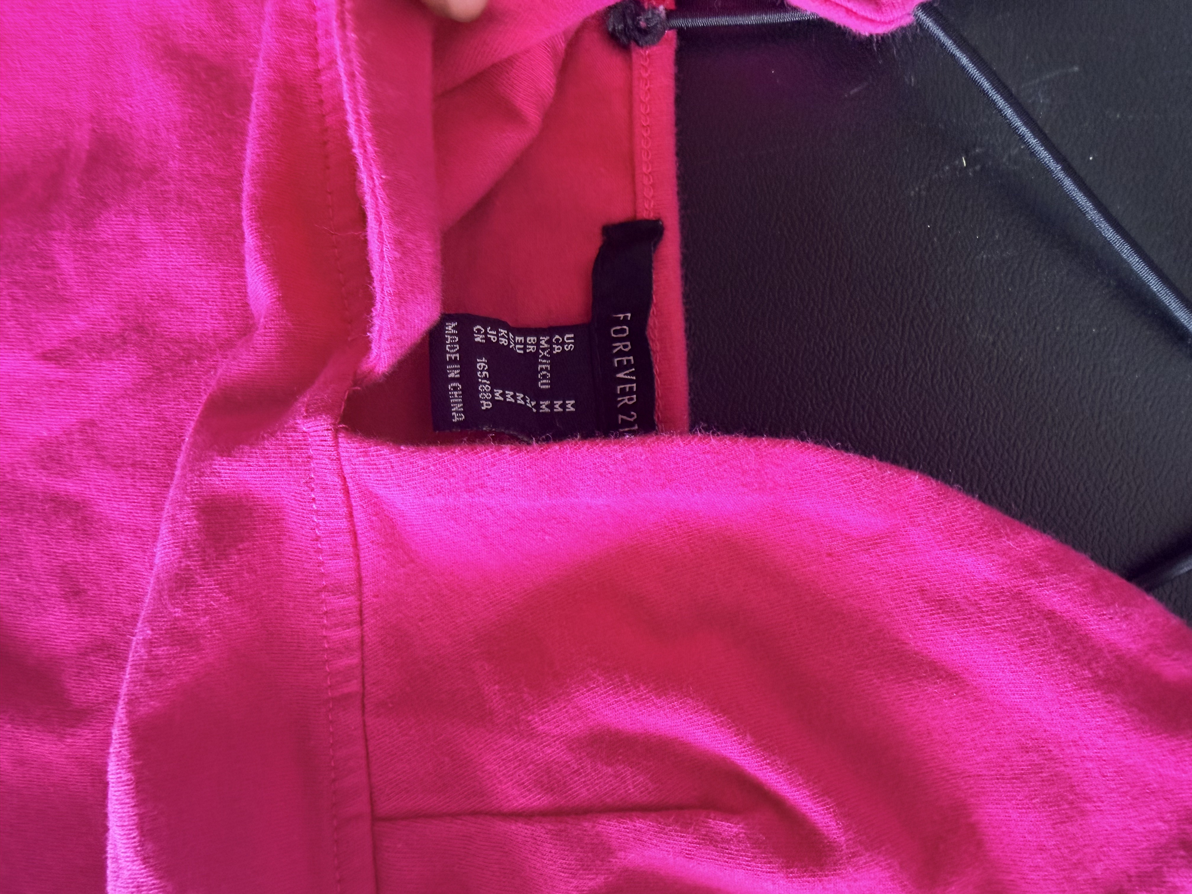 Forever 21 Hot Pink Spaghetti Strap Bodysuit